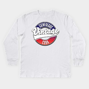 Cienfuegos cuba vintage logo Kids Long Sleeve T-Shirt